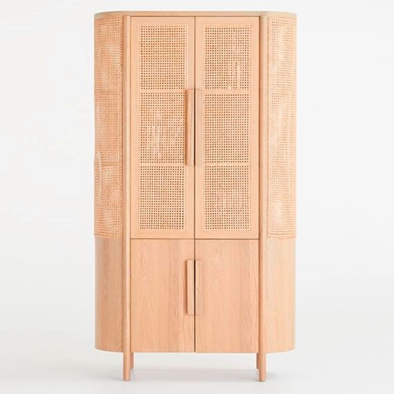 CRATE & BARREL - Estante Caned Natural Crate & Barrel