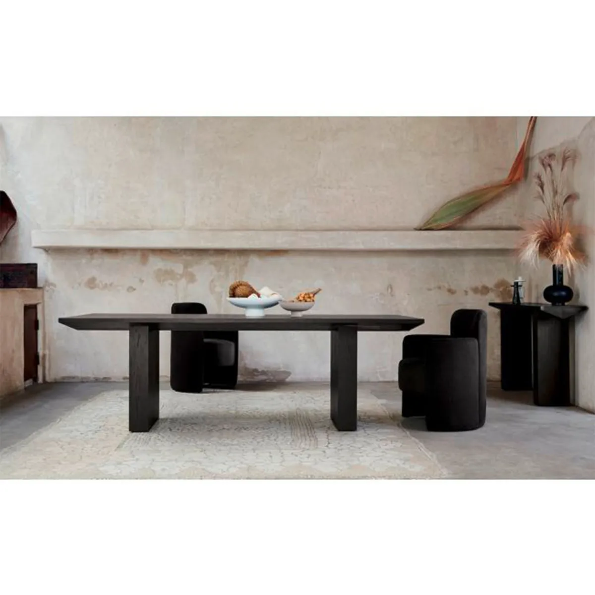 CRATE & BARREL - Arrimo Van Madera Carbón Lf Crate & Barrel