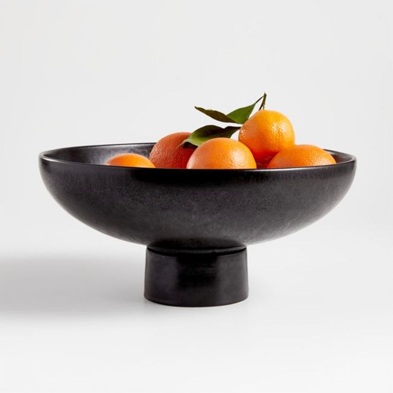 CRATE & BARREL - Centro Mesa Riki Negro Crate & Barrel