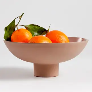 CRATE & BARREL - Centro De Mesa Pedestal Craft Café