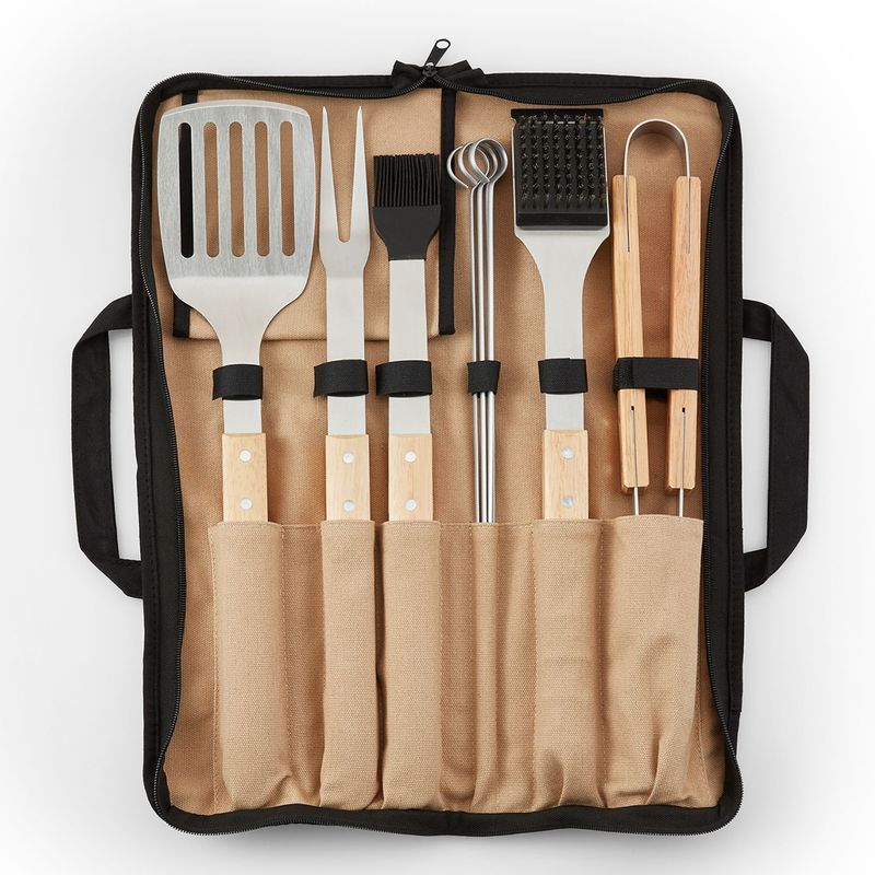 CRATE & BARREL - Set 9 Piezas Utensilios Para Asado Crate & Barrel