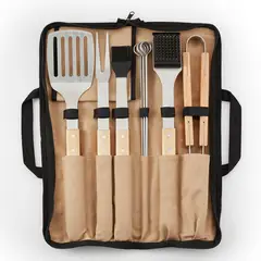 CRATE & BARREL - Set 9 Piezas Utensilios Para Asado