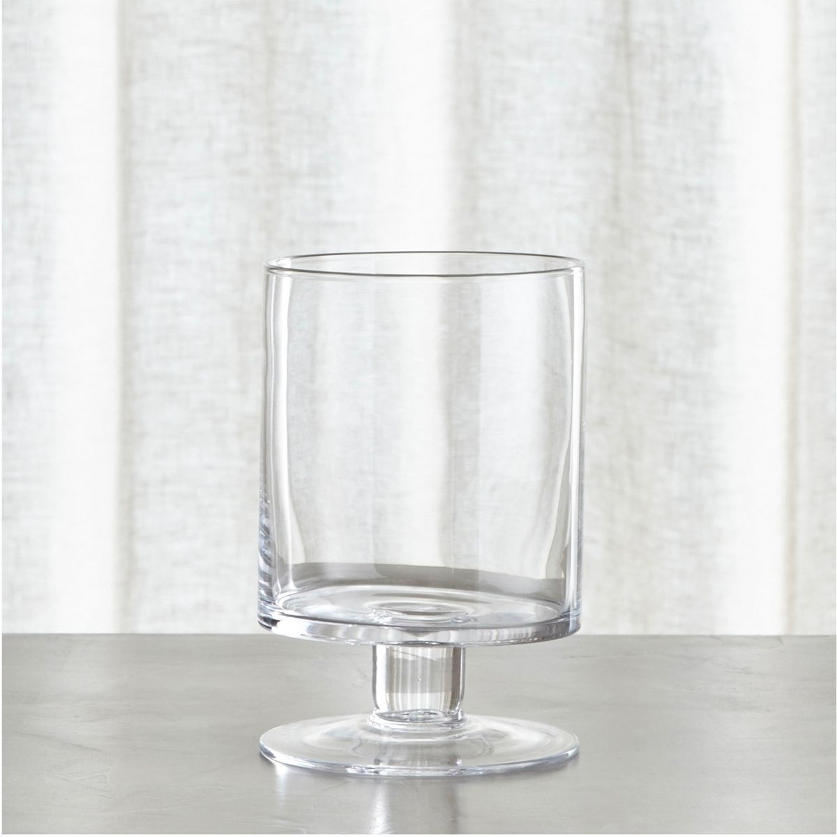 CRATE & BARREL - Portavelas Transparente London Pequeño Crate & Barrel
