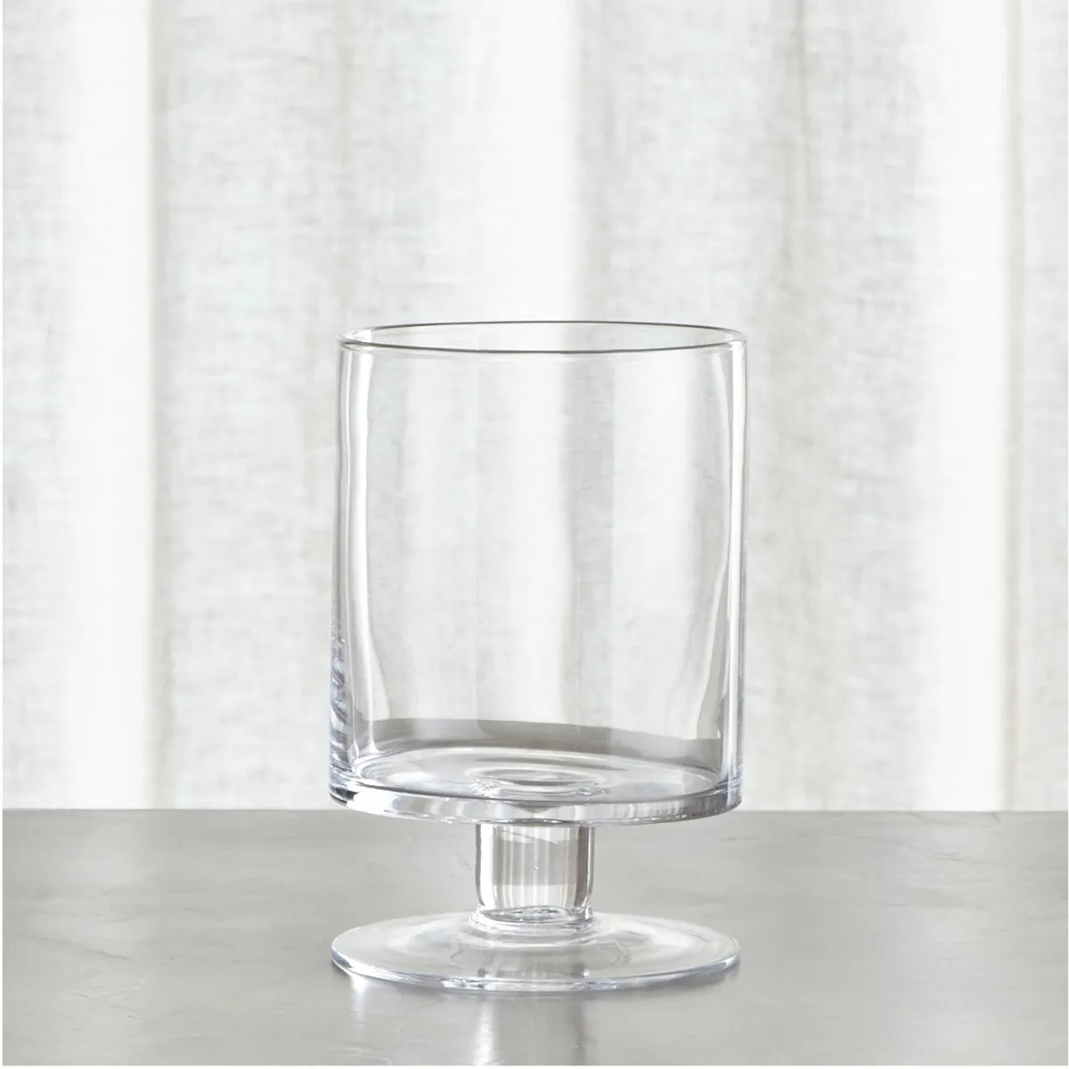 CRATE & BARREL - Portavelas Transparente London Pequeño Crate & Barrel