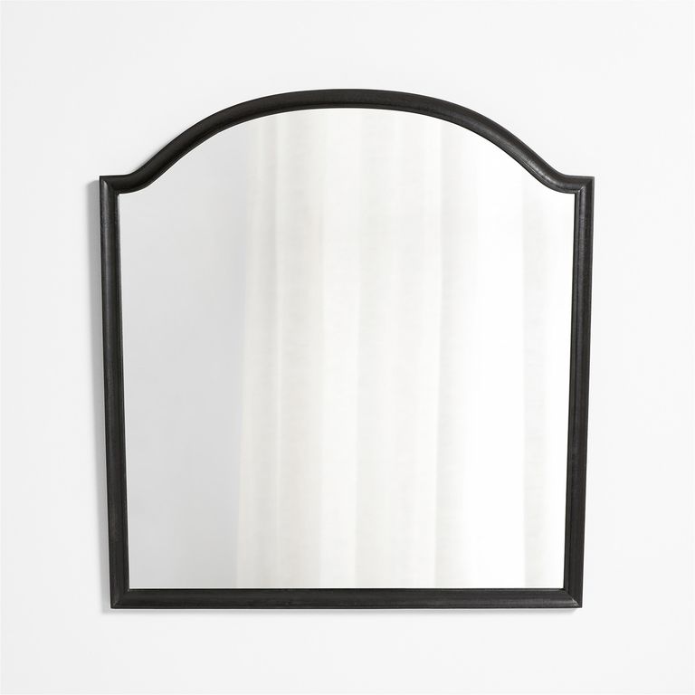 CRATE & BARREL Espejo De Pared Manor Negro