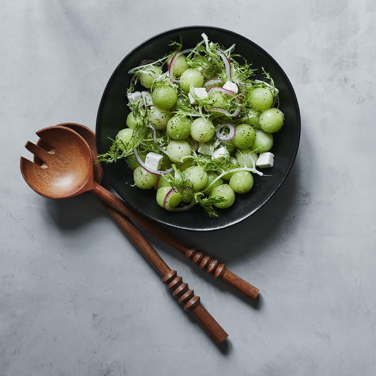 CRATE & BARREL - Cubiertos Para Ensalada de Acacia Burke Crate & Barrel