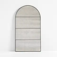 CRATE & BARREL - Espejo Navara Arco Envejecido 203X112 Cm
