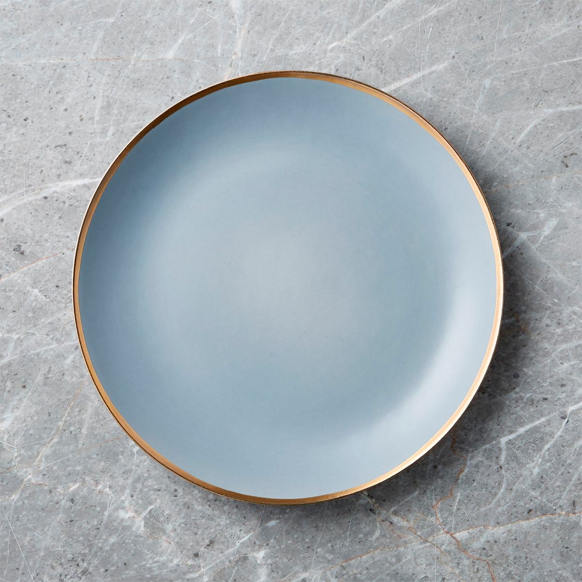 CRATE & BARREL - Plato de Fondo Addison Gris Borde D Crate & Barrel