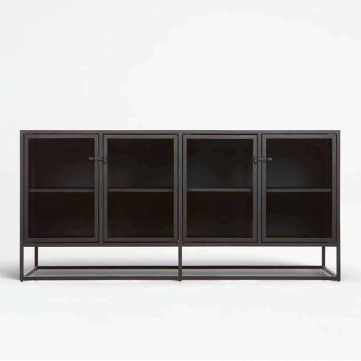 CRATE & BARREL - Rack Casement Negro Crate & Barrel
