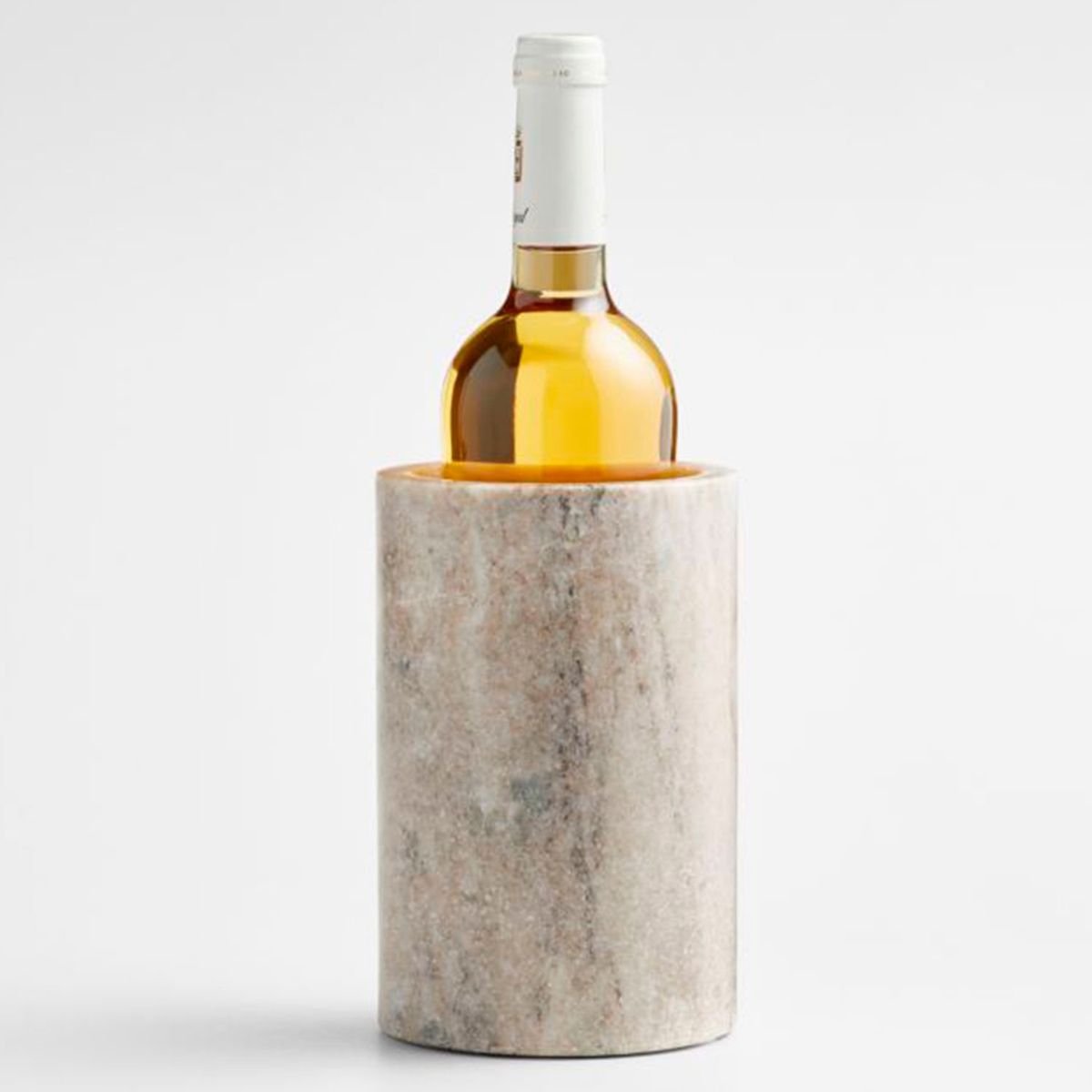 CRATE & BARREL - Enfriador de Vino Mármol Beige Crate & Barrel