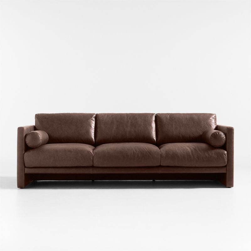 CRATE & BARREL - Sofá Aviator Cuero Crate & Barrel