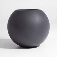 Macetero Sphere Gris Oscuro Crate&Barrel