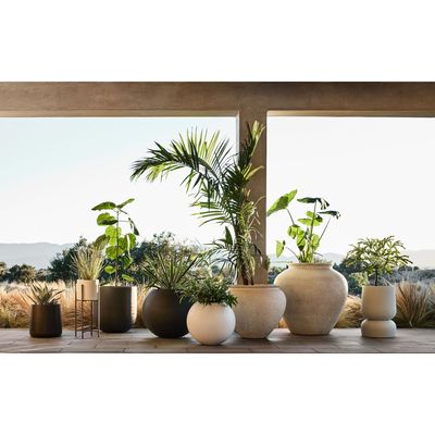 Imagen 2 del producto Macetero Sphere Gris Oscuro Crate&Barrel