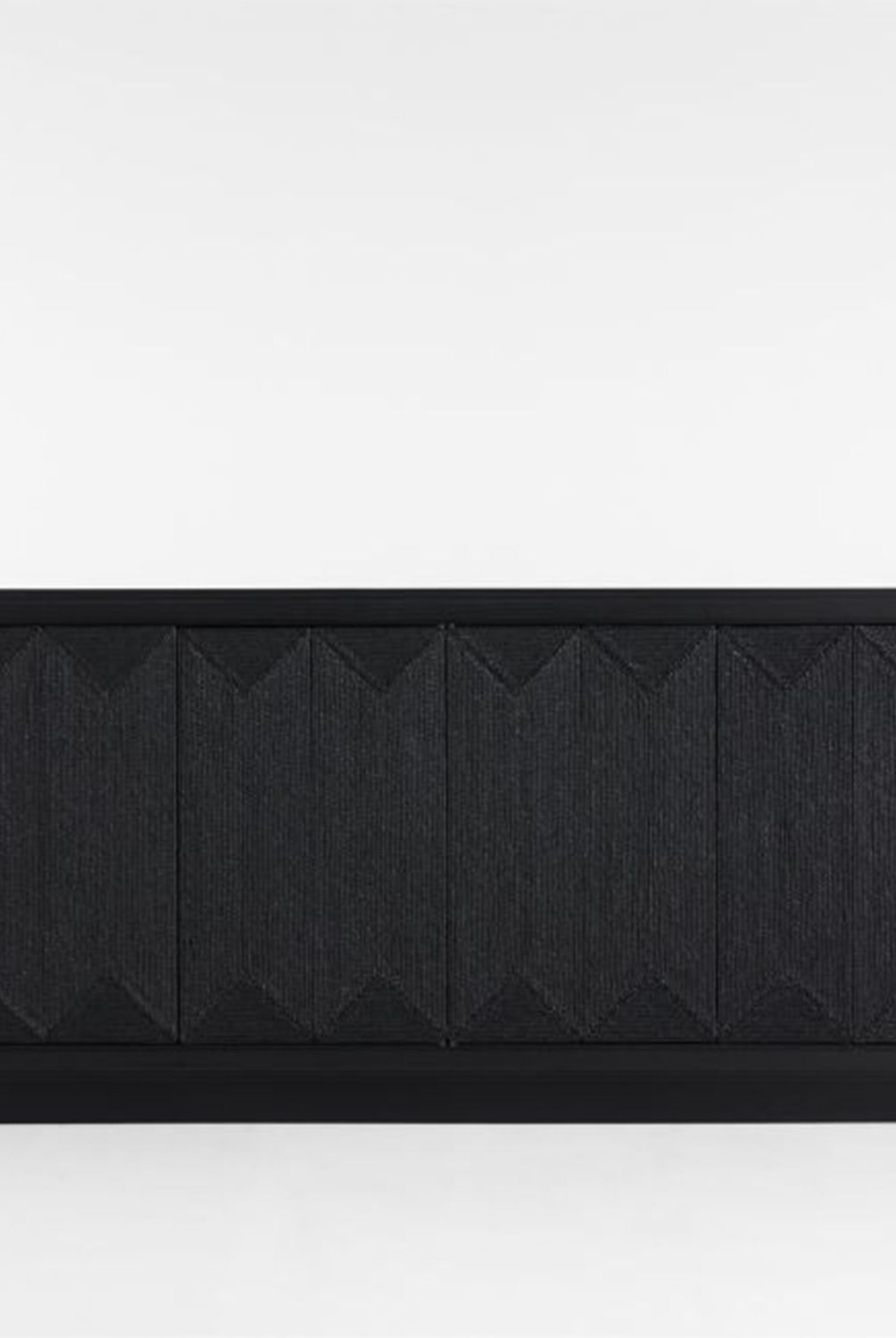 CRATE & BARREL - Rack Roseau Madera Negro Crate & Barrel