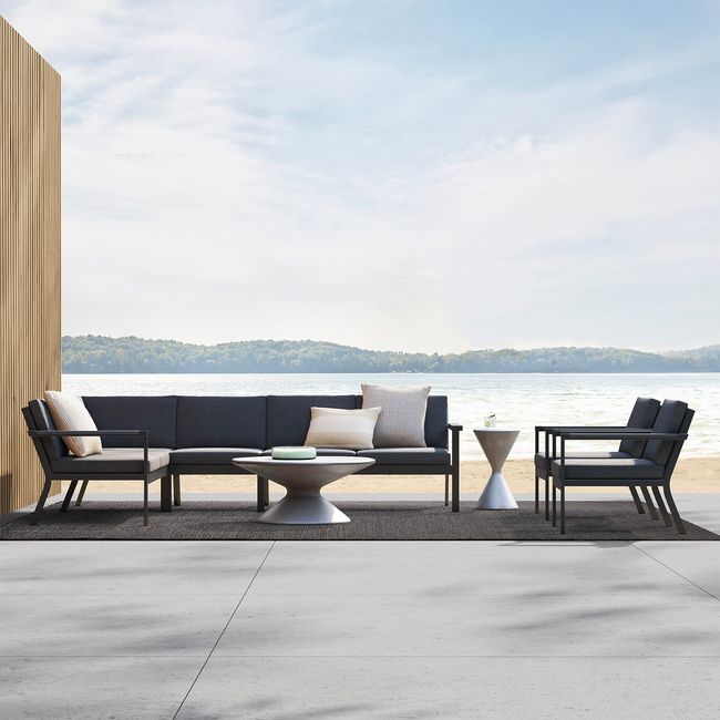 CRATE & BARREL - Mesa Centro Exterior Posada Crate & Barrel