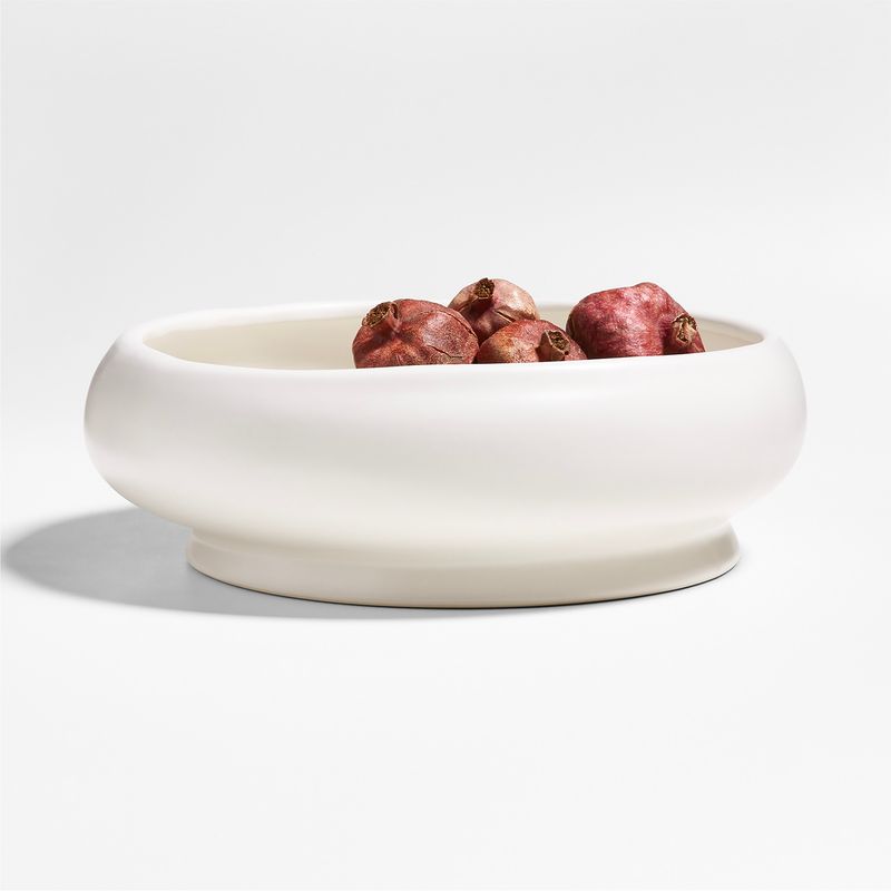 CRATE & BARREL - Centro Mesa Yuki Blanco Lf Crate & Barrel