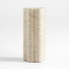 CRATE & BARREL - Mesa Lateral Fleur Resina