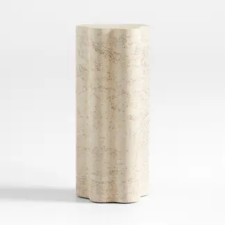 CRATE & BARREL - Mesa Lateral Fleur Resina