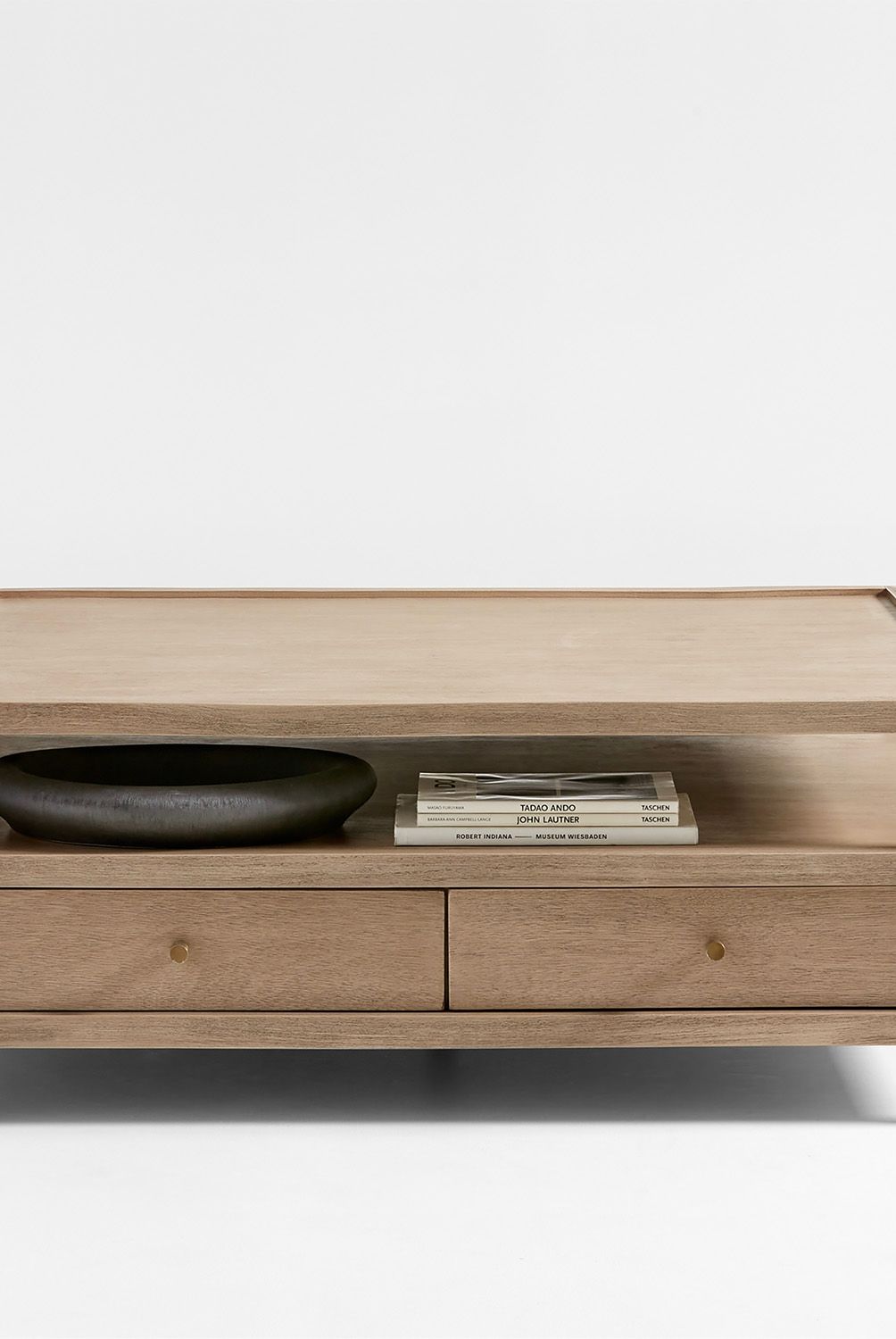 CRATE & BARREL - Mesa Centro Madera Natural Keane Crate & Barrel