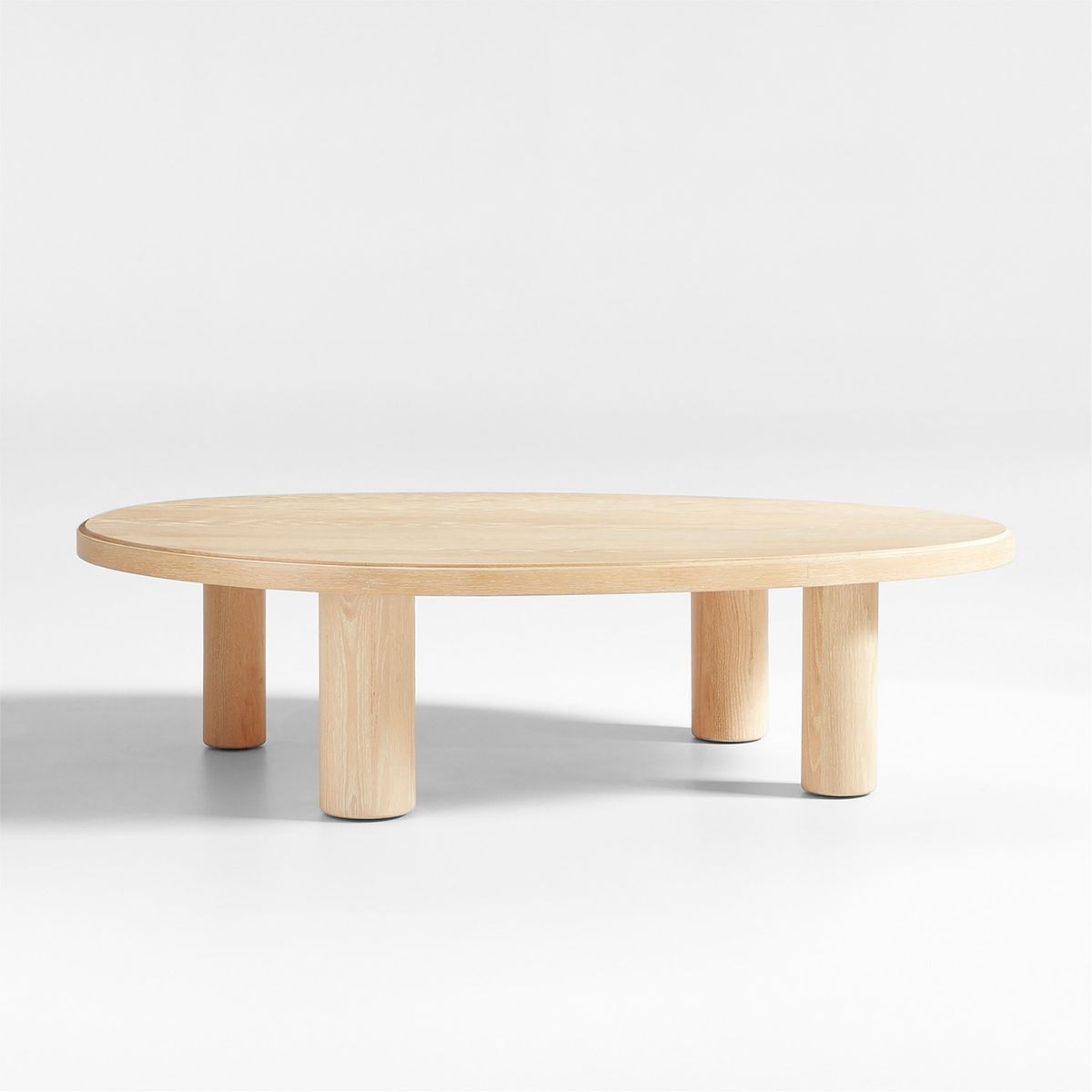 CRATE & BARREL - Mesa Centro Asimétrica Roble La Sal Crate & Barrel