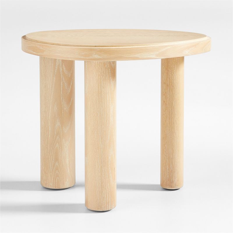 CRATE & BARREL - Mesa Lateral Alta Roble La Sal Crate & Barrel