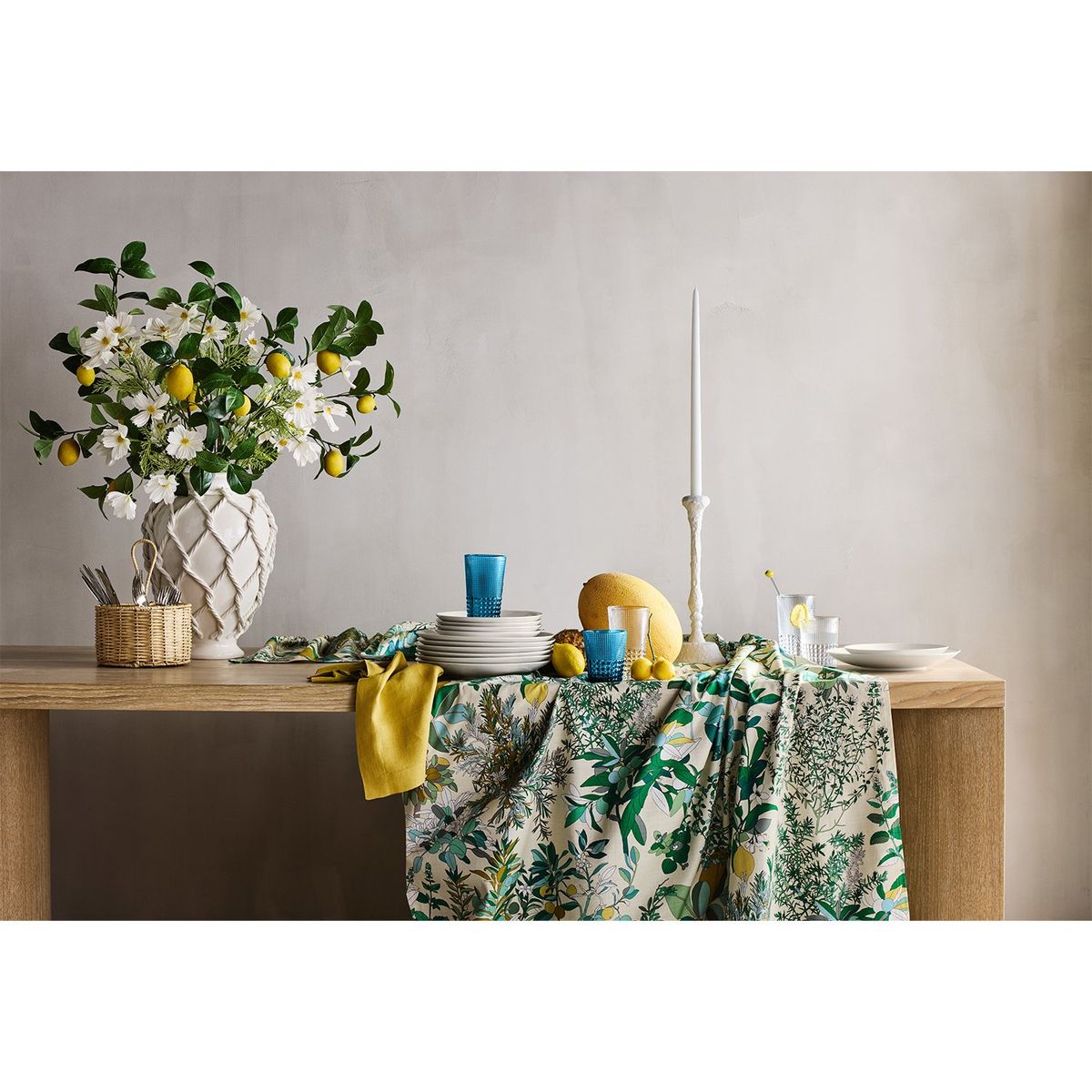 CRATE & BARREL - Tallo Artificial Limon 97cm Crate & Barrel