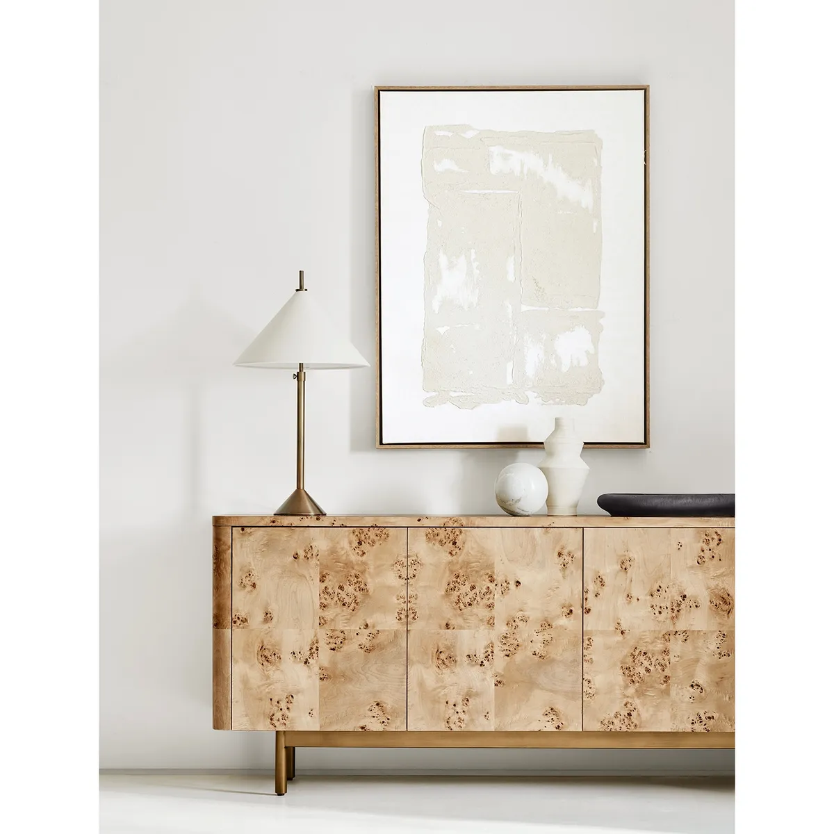 CRATE & BARREL - Lienzo Enmarcado Bright Sands Café Crate & Barrel