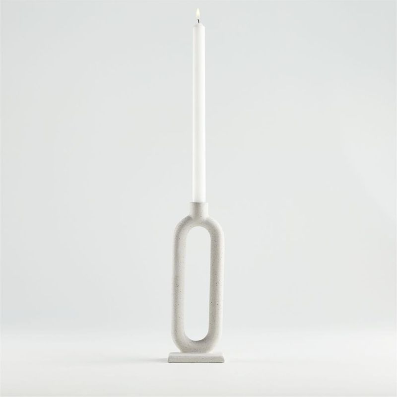 CRATE & BARREL - Candelabro Cónico Lorin Mediano Crate & Barrel