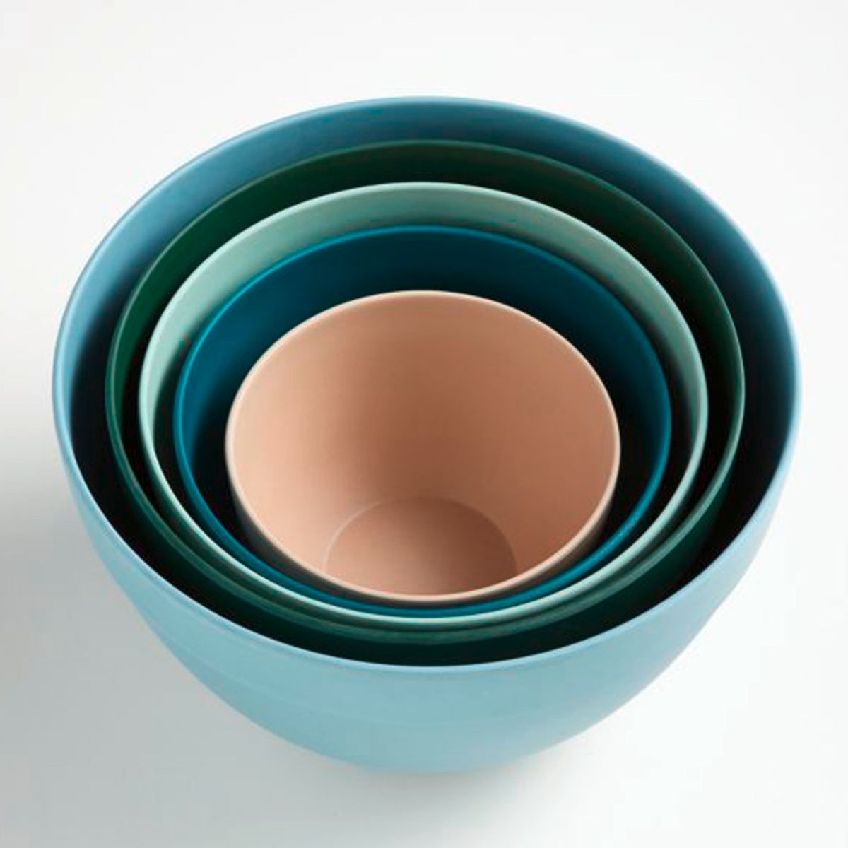 CRATE & BARREL - Set De 5 Bowl Bambú Para Mezclar Crate & Barrel