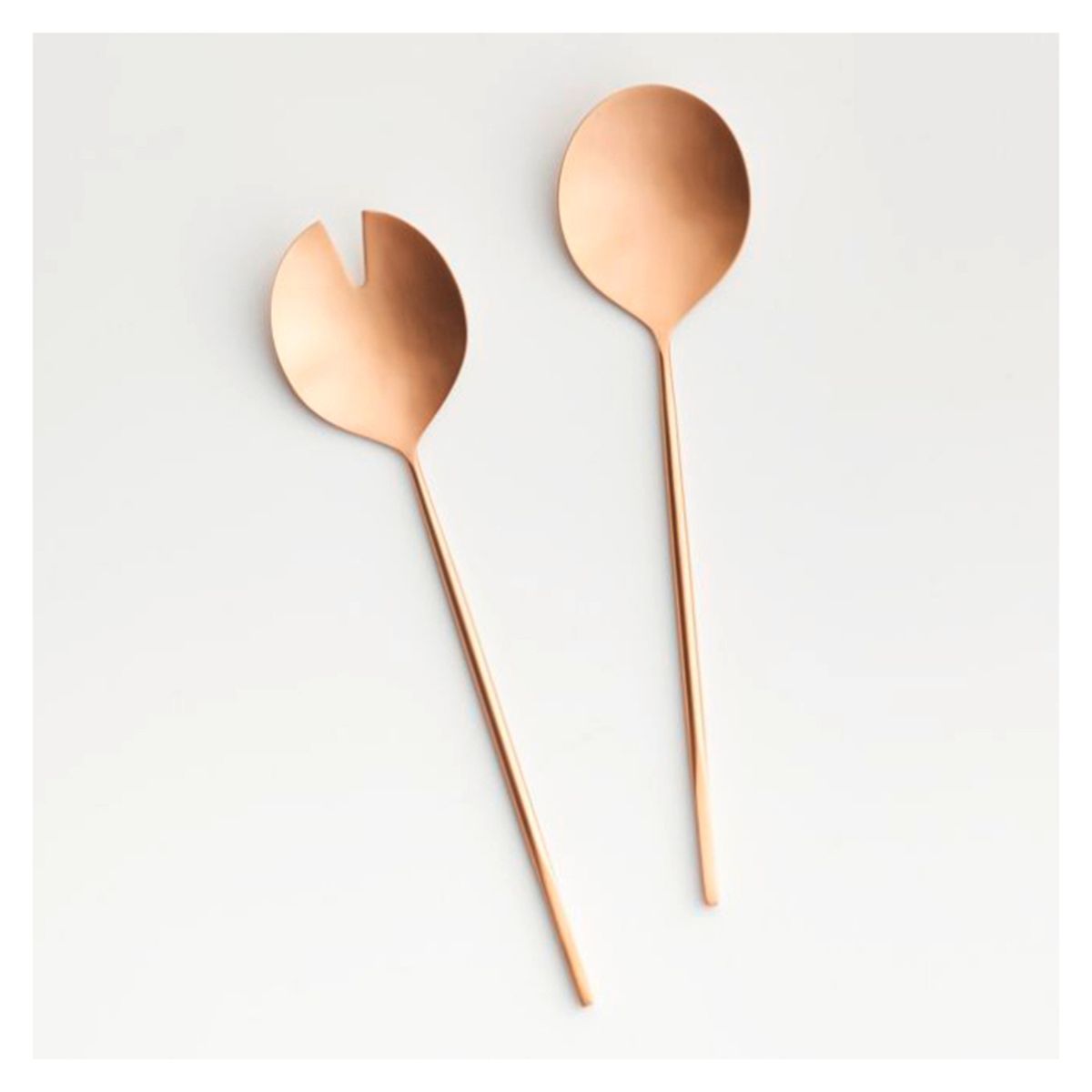 CRATE & BARREL - Set De 2 Piezas Para Servir Dorada Crate & Barrel