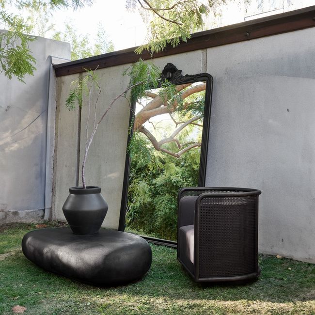 CRATE & BARREL - Espejo Levon De Piso Lf Crate & Barrel