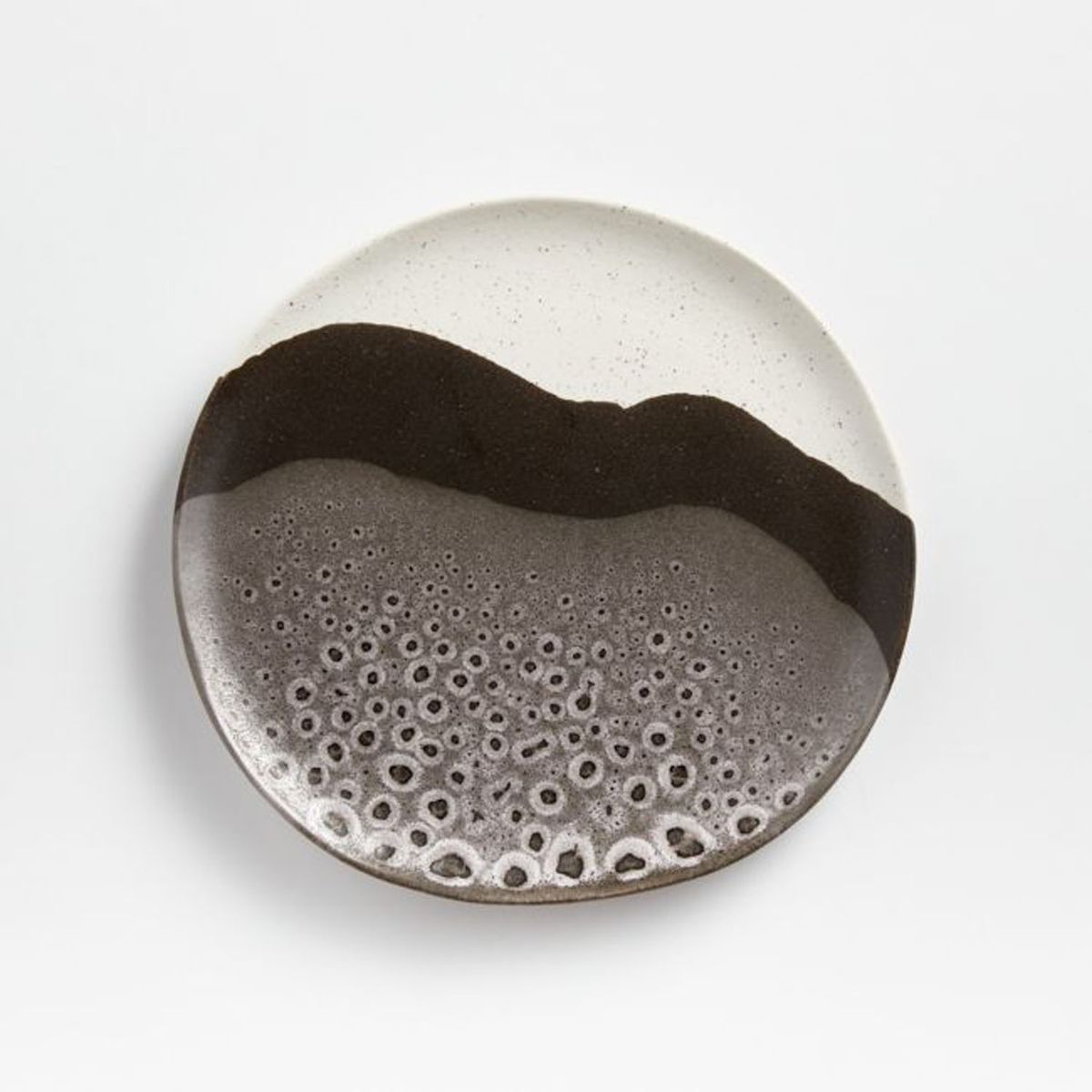 CRATE & BARREL - Plato De Ensalada Stella Negro Crate & Barrel