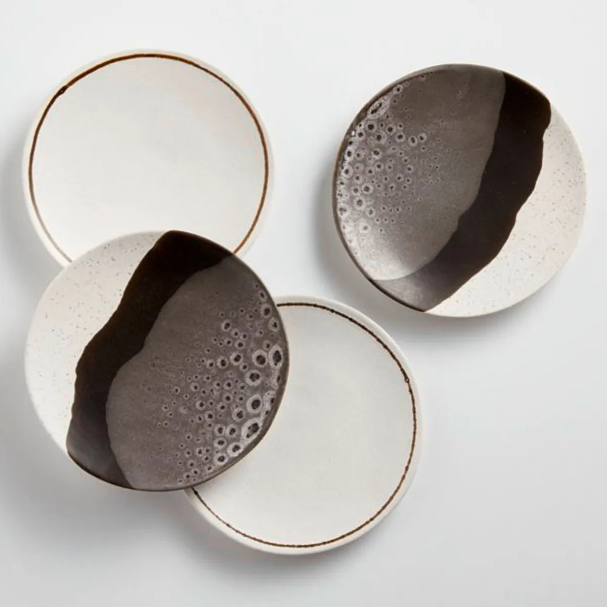 CRATE & BARREL - Set 4 Platos De Aperitivo Stella Crate & Barrel