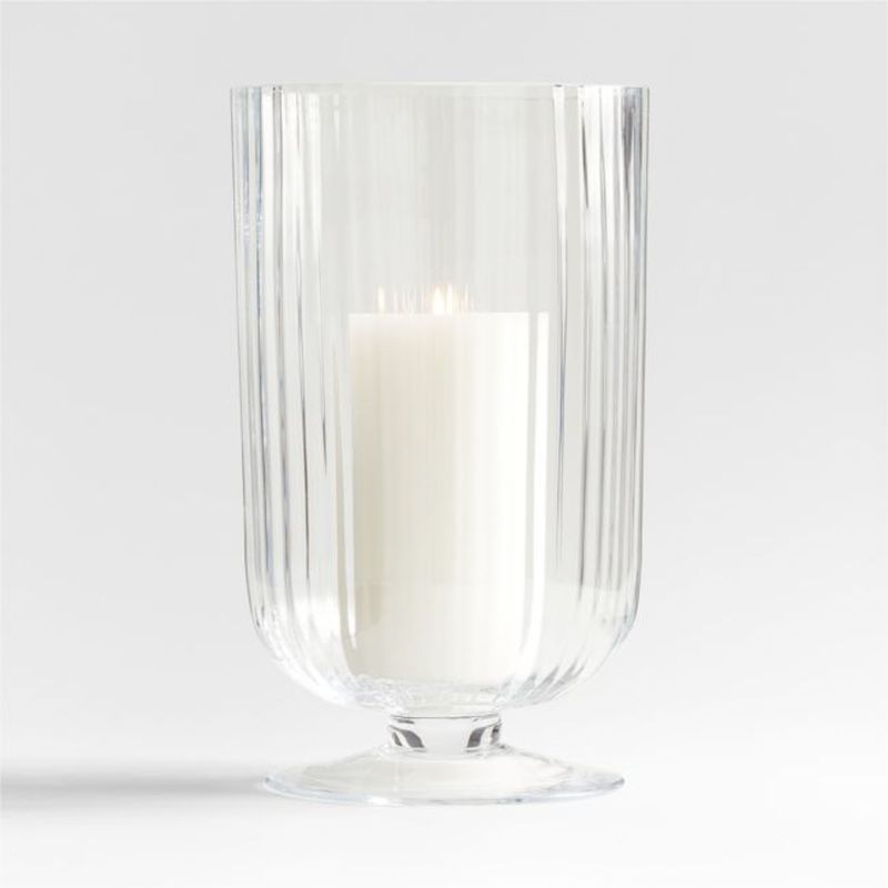 CRATE & BARREL - Portavelas Venus Vidrio 38Cm Crate & Barrel