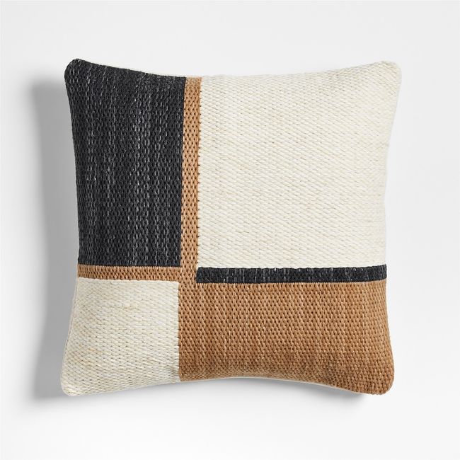 CRATE & BARREL - Funda De Cojín Lazio Woven Kilim Ink N Crate & Barrel