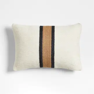 CRATE & BARREL - Funda De Cojín Lazio Woven Kilim Ink N