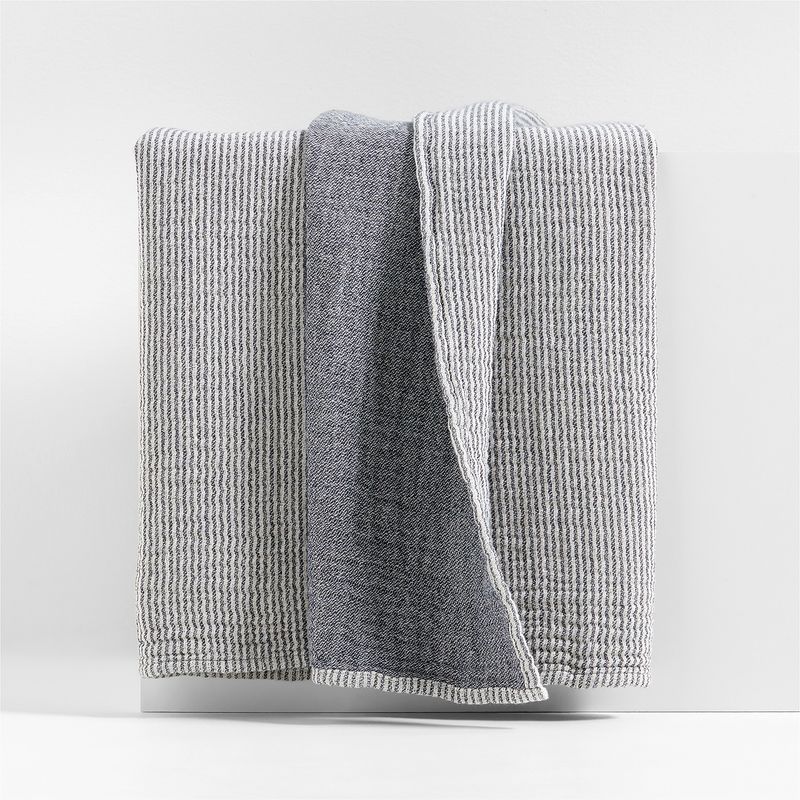 CRATE & BARREL - Manta Reversible Rayas Crate & Barrel
