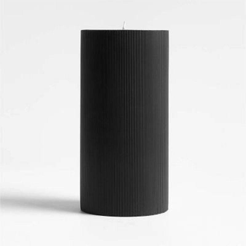 CRATE & BARREL - Vela Pilar Sumi Negra Crate&Barrel