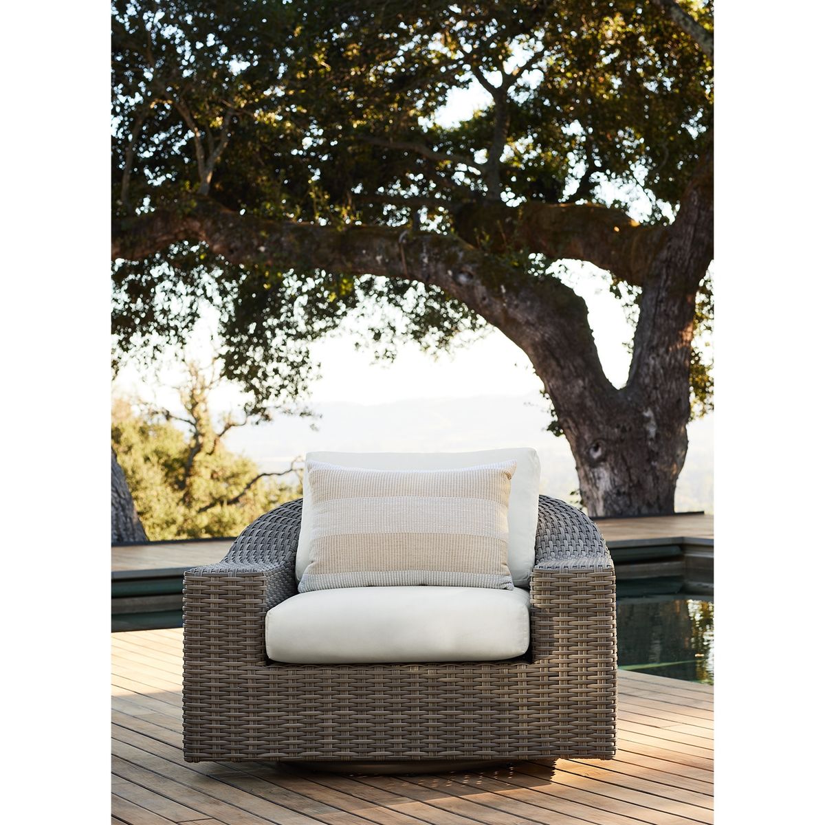 CRATE & BARREL - Funda De Cojín Rayas 61X41 Cm Crate & Barrel