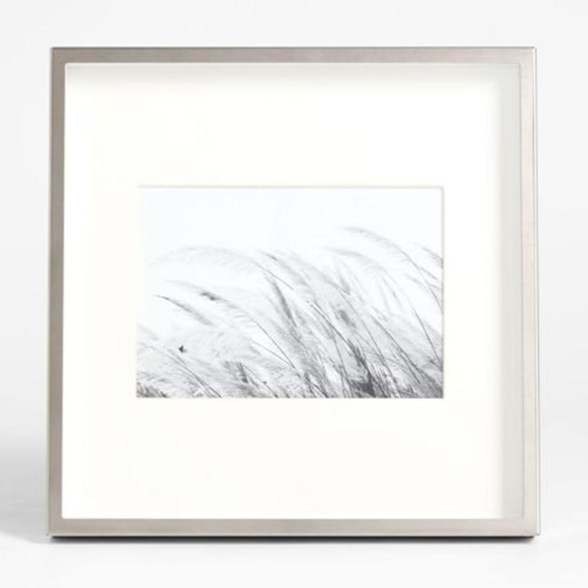 CRATE & BARREL - Marco Foto Plateado Cepillado 13X18 Cm Crate & Barrel