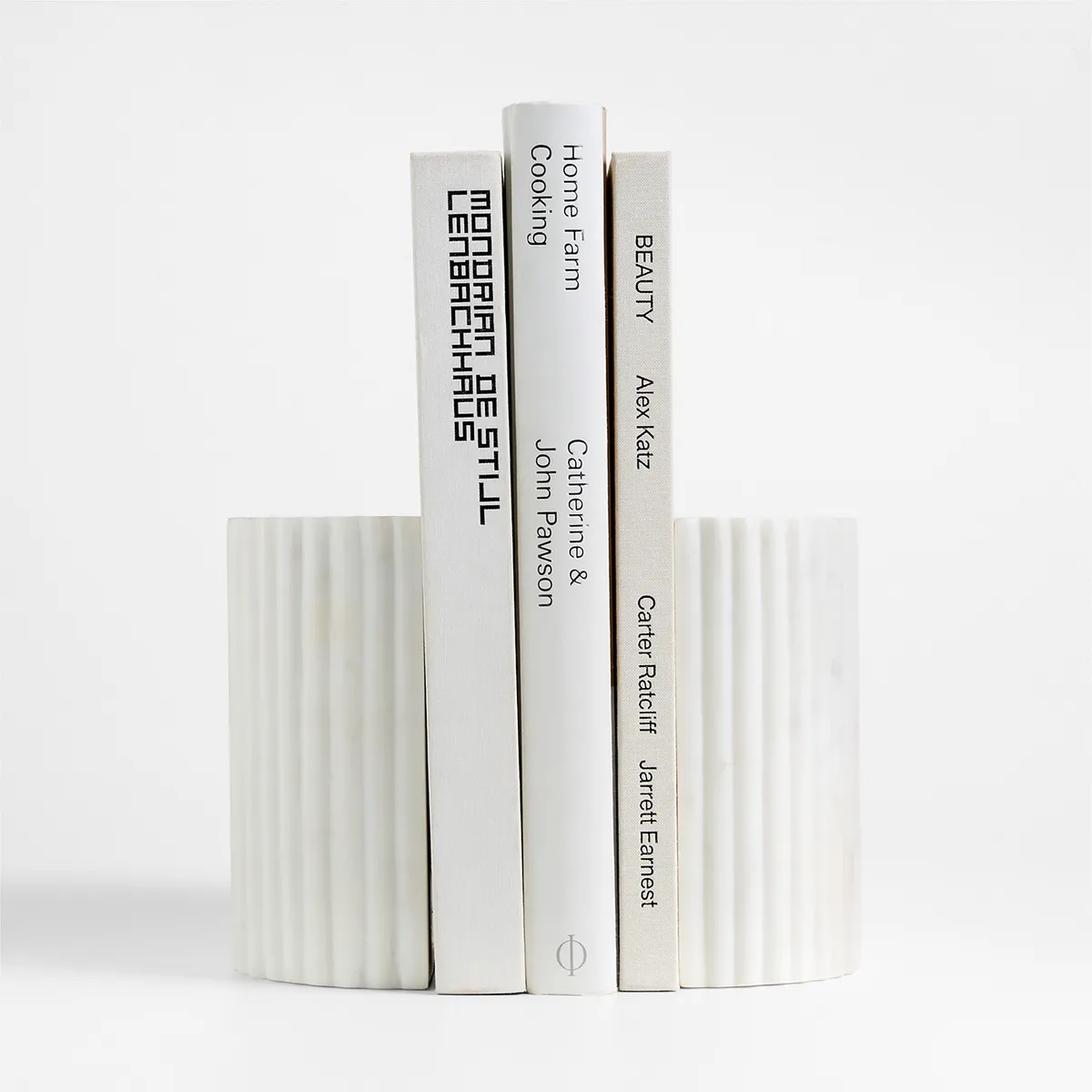 CRATE & BARREL - Set 2 Sujeta Libros Jolie Mármol Crate & Barrel