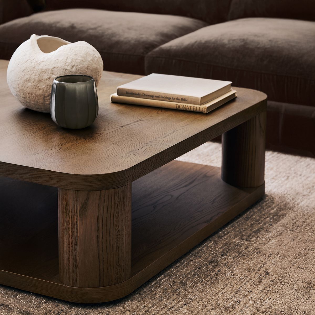 CRATE & BARREL - Jarrón Scraffito Off White Crate & Barrel