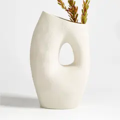 CRATE & BARREL - Jarrón Cerámica Clyborne 40 cm
