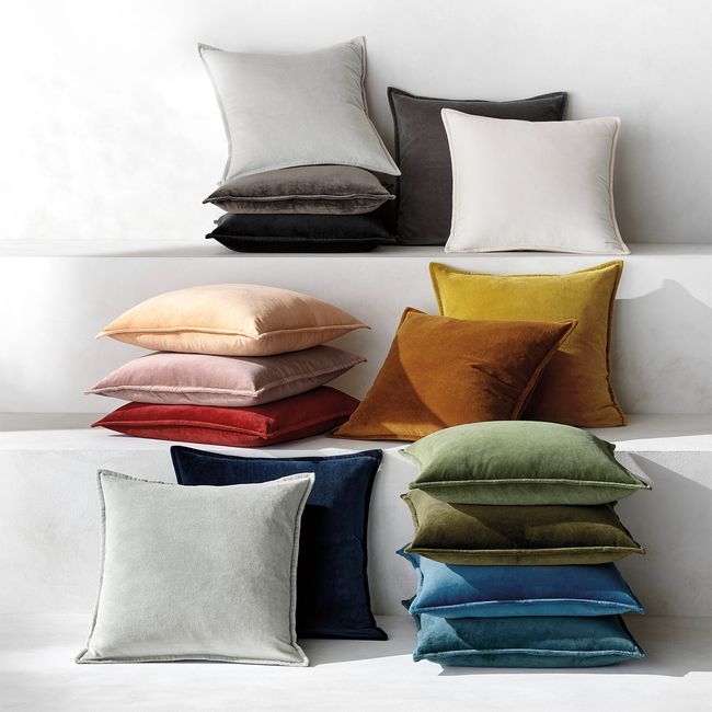CRATE & BARREL - Funda Cojin Velvet 50X50 Cm Crate & Barrel