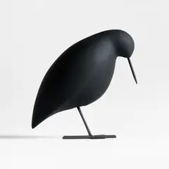 CRATE & BARREL - Adorno Cuervo Black Decorativo