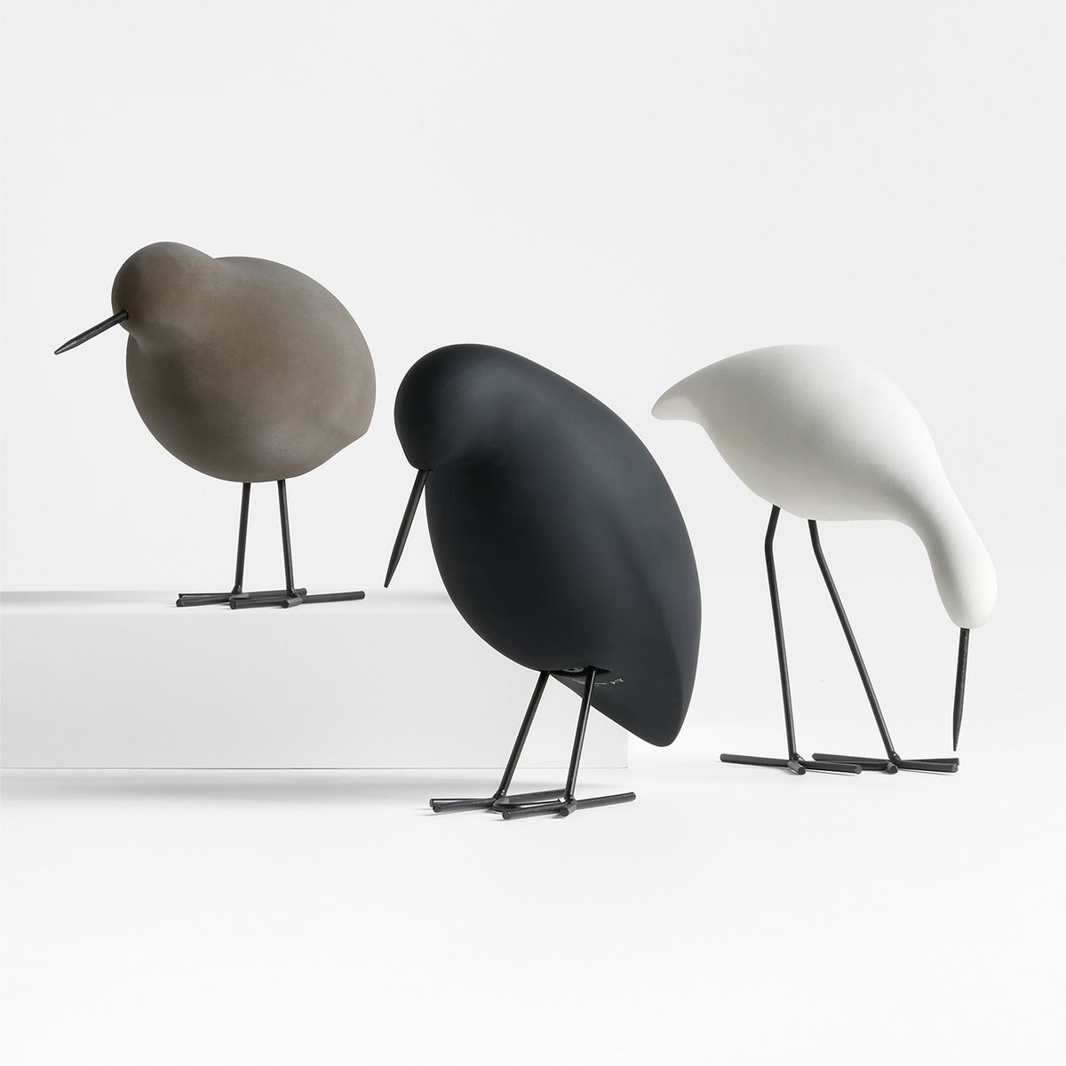 CRATE & BARREL - Adorno Piper White Decorativo Crate & Barrel