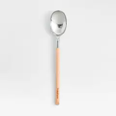 CRATE & BARREL - Cuchara Haya Y Acero Inoxidable