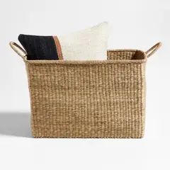 CRATE & BARREL - Canasto Cuadrado Xl Vonne