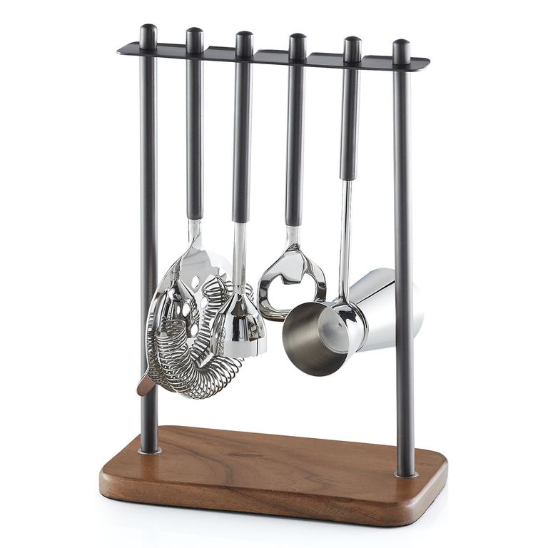 CRATE & BARREL Set Utensilios Para Bar Fenton Grafito