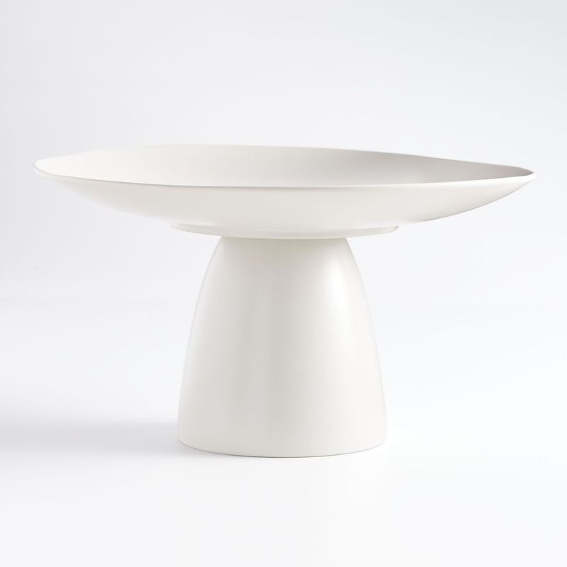 CRATE & BARREL - Pedestal Craft Lino Crate & Barrel